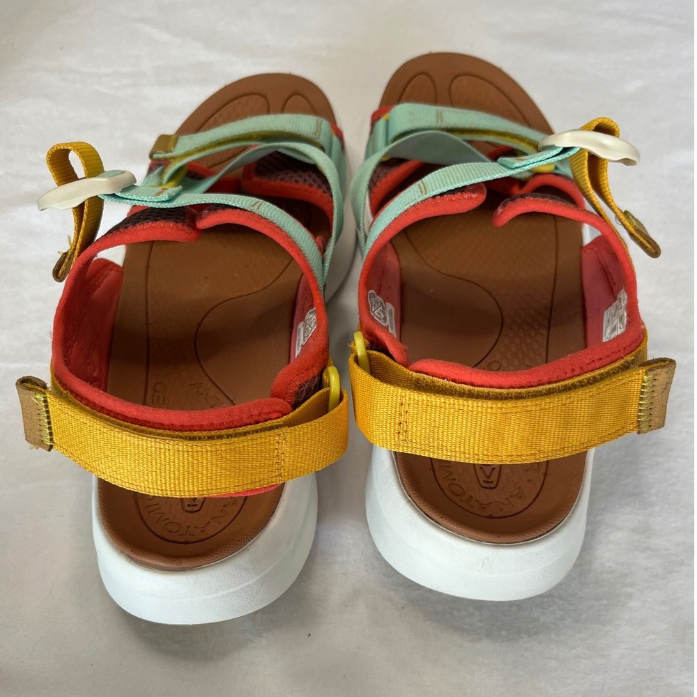 KEEN Women's Backstrap Elle Sport Sandals Size 11 Red Mint Yellow Hiking - Picture 2 of 12